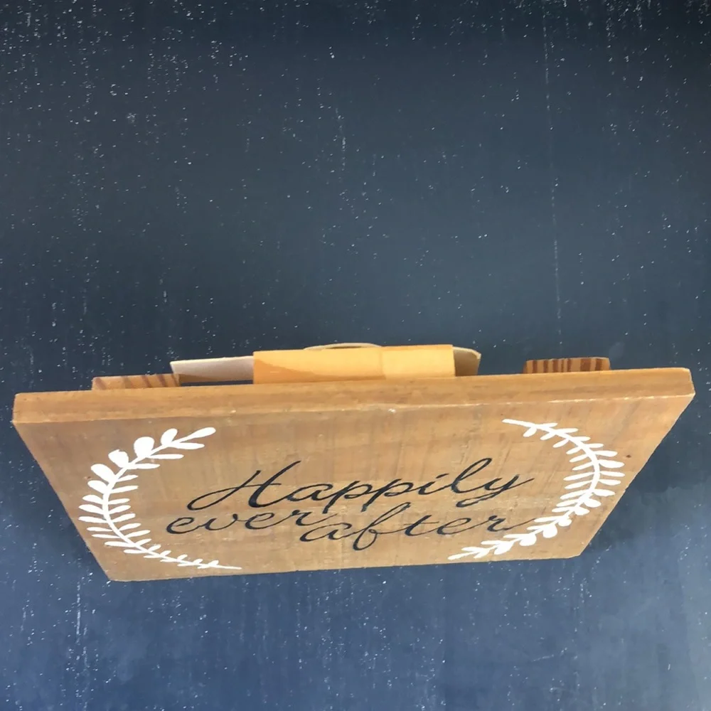 Happily Ever After Wood Sign